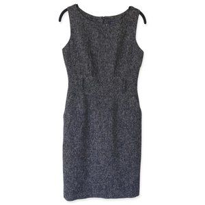 Banana Republic Black Tweed Knit Casual Shift Dres
